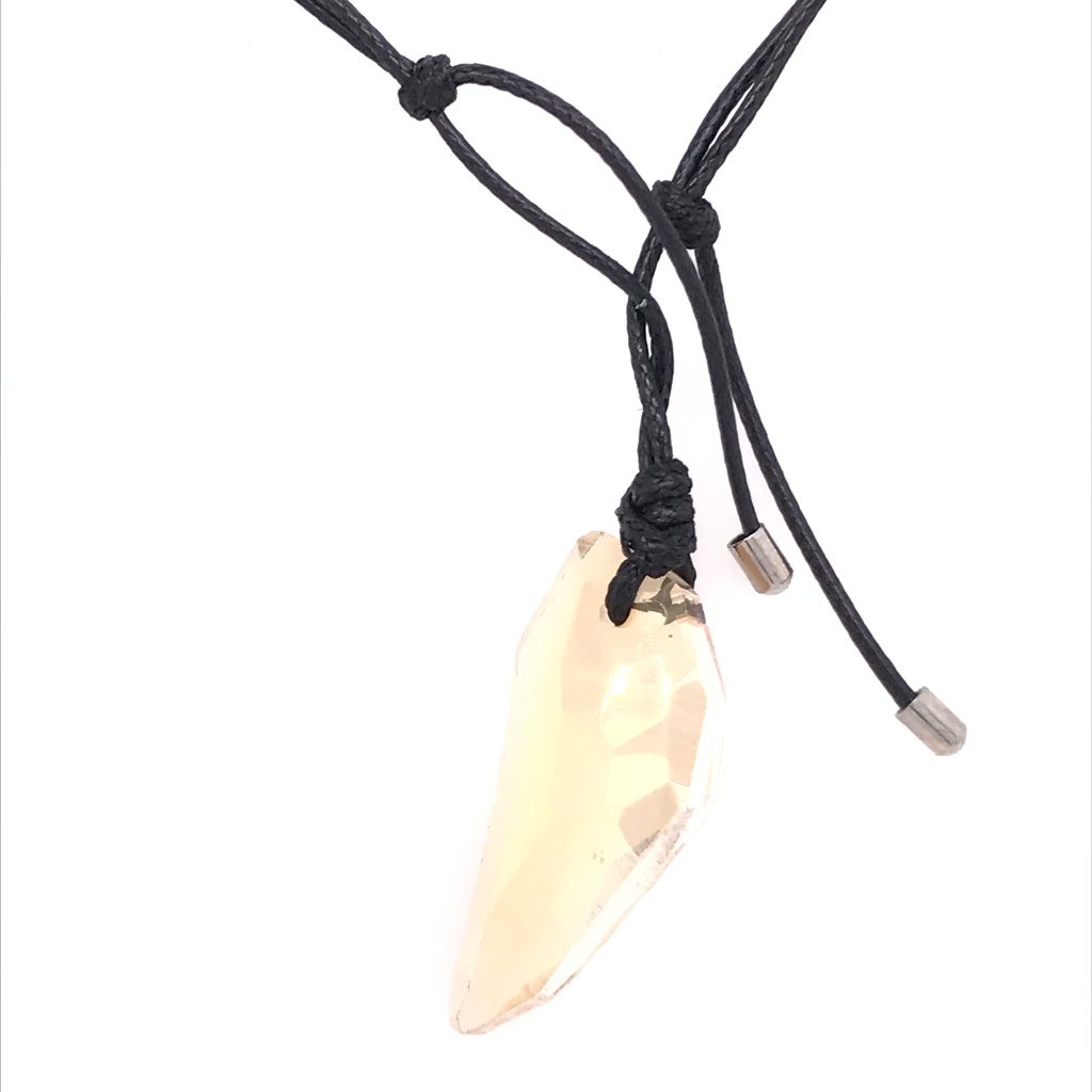 Half My Heart Gold Swarovski Pendant